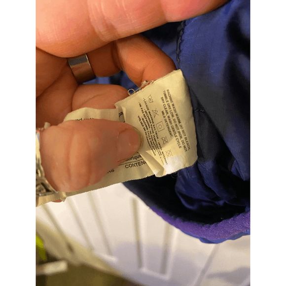 Patagonia Puff Ball Vest Blueberry Bright Purple Puffball Size Medium - Picture 5 of 6